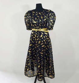 Neet Long Dress w Puffy Sleeve