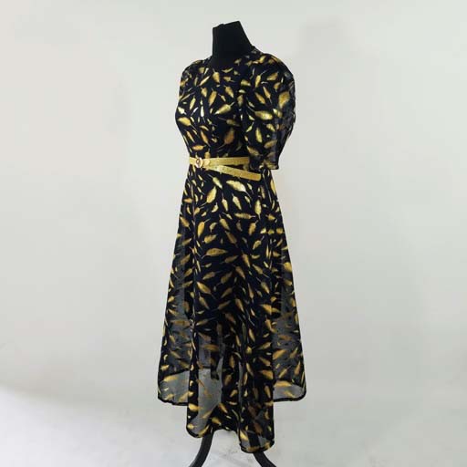 Neet Long Dress w Puffy Sleeve