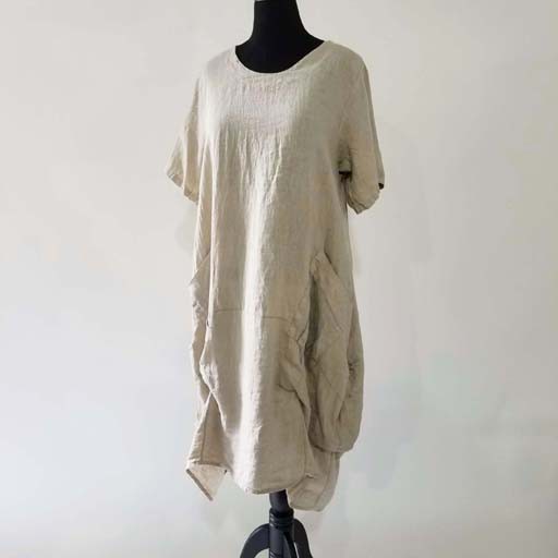 Washable Linen Shirt Dress