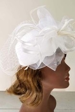 Sophia Collection Satin Braid PillBox w/Mesh and Netting