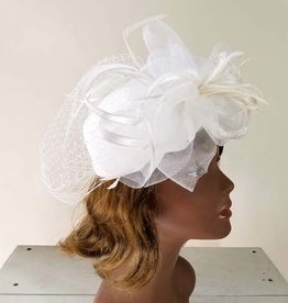 Sophia Collection Satin Braid PillBox w/Mesh and Netting