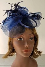 Sophia Collection Satin Braid PillBox w/Mesh and Netting