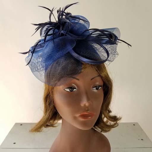 Sophia Collection Satin Braid PillBox w/Mesh and Netting