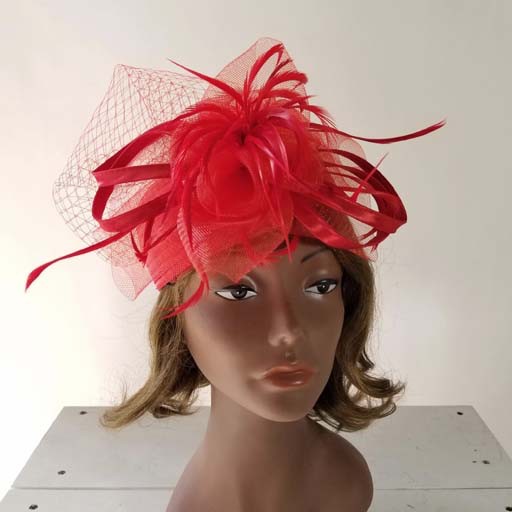 Sophia Collection Satin Braid PillBox w/Mesh and Netting