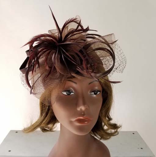 Sophia Collection Satin Braid PillBox w/Mesh and Netting