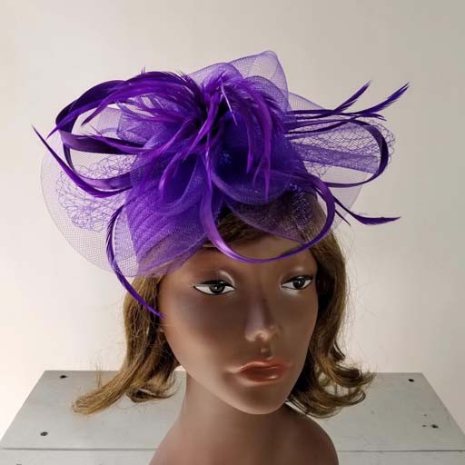 Sophia Collection Satin Braid PillBox w/Mesh and Netting