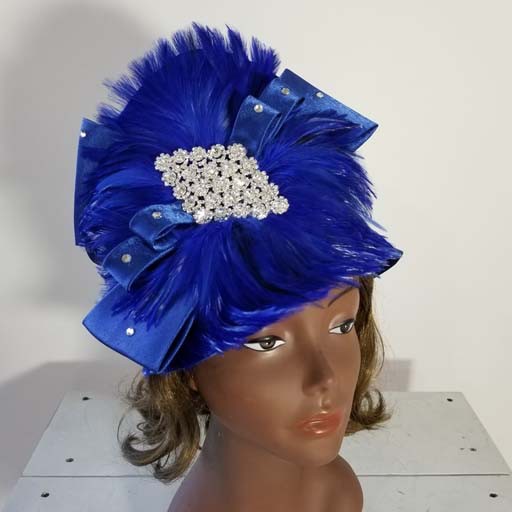 Satin Hat w Feather