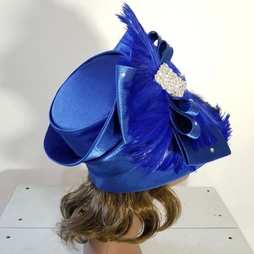 Satin Hat w Feather