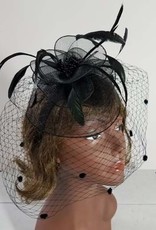 Mesh W Feather Fascinator