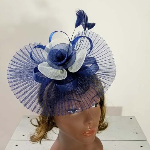 Mesh Veil Two Tone Fascinator