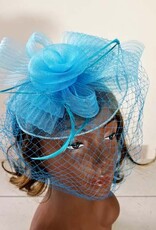 Mesh W Feather Fascinator