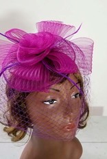 Mesh W Feather Fascinator