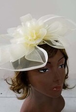 Mesh Veil w Flower Fascinators