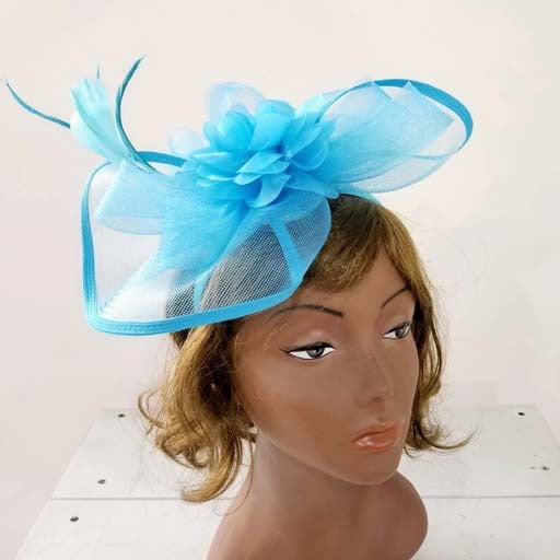Mesh Veil w Flower Fascinators