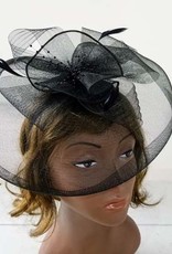 Mesh Veil w Bow Fascinator