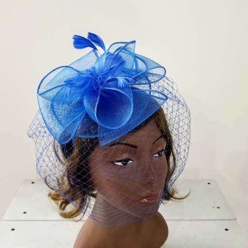 Mesh W Feather Fascinator