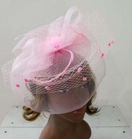 Mesh W Feather Fascinator