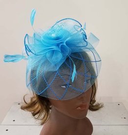 Mesh W Feather Fascinator