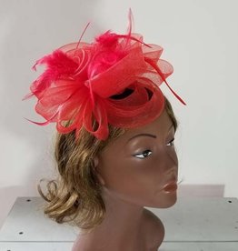 Mesh w Feather Headband