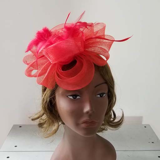 Mesh w Feather Headband