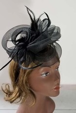 Mesh w Feather Headband