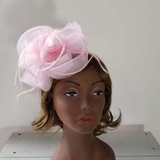 Mesh w Feather Headband