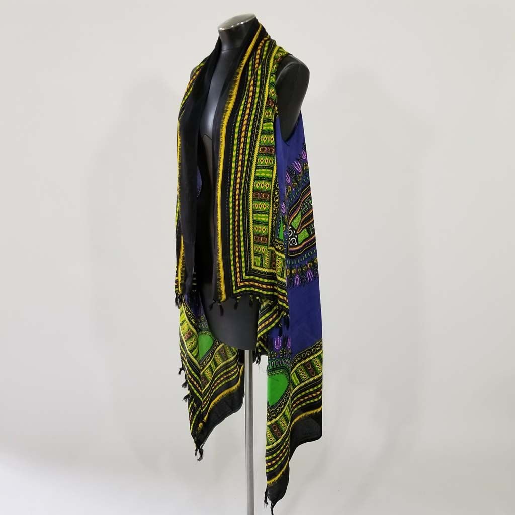 Indian Tropical Dashiki Swing Vest