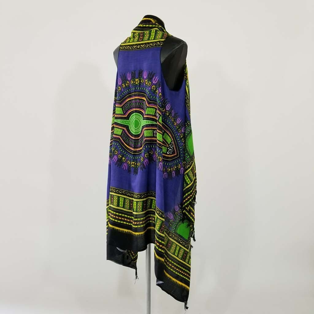 Indian Tropical Dashiki Swing Vest