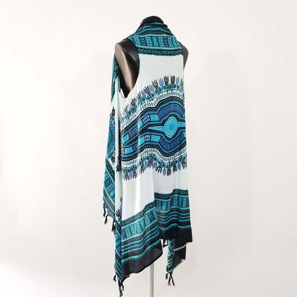 Indian Tropical Dashiki Swing Vest