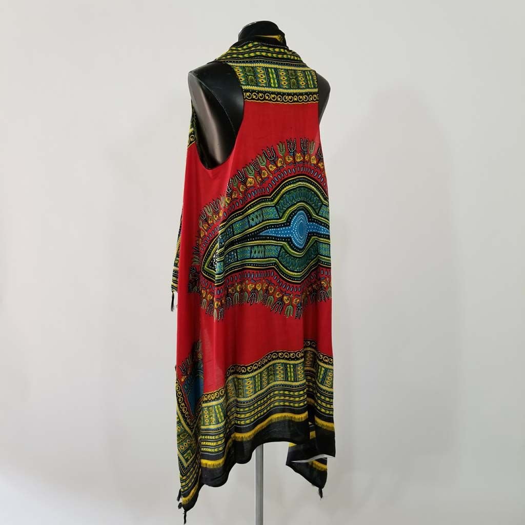 Indian Tropical Dashiki Swing Vest