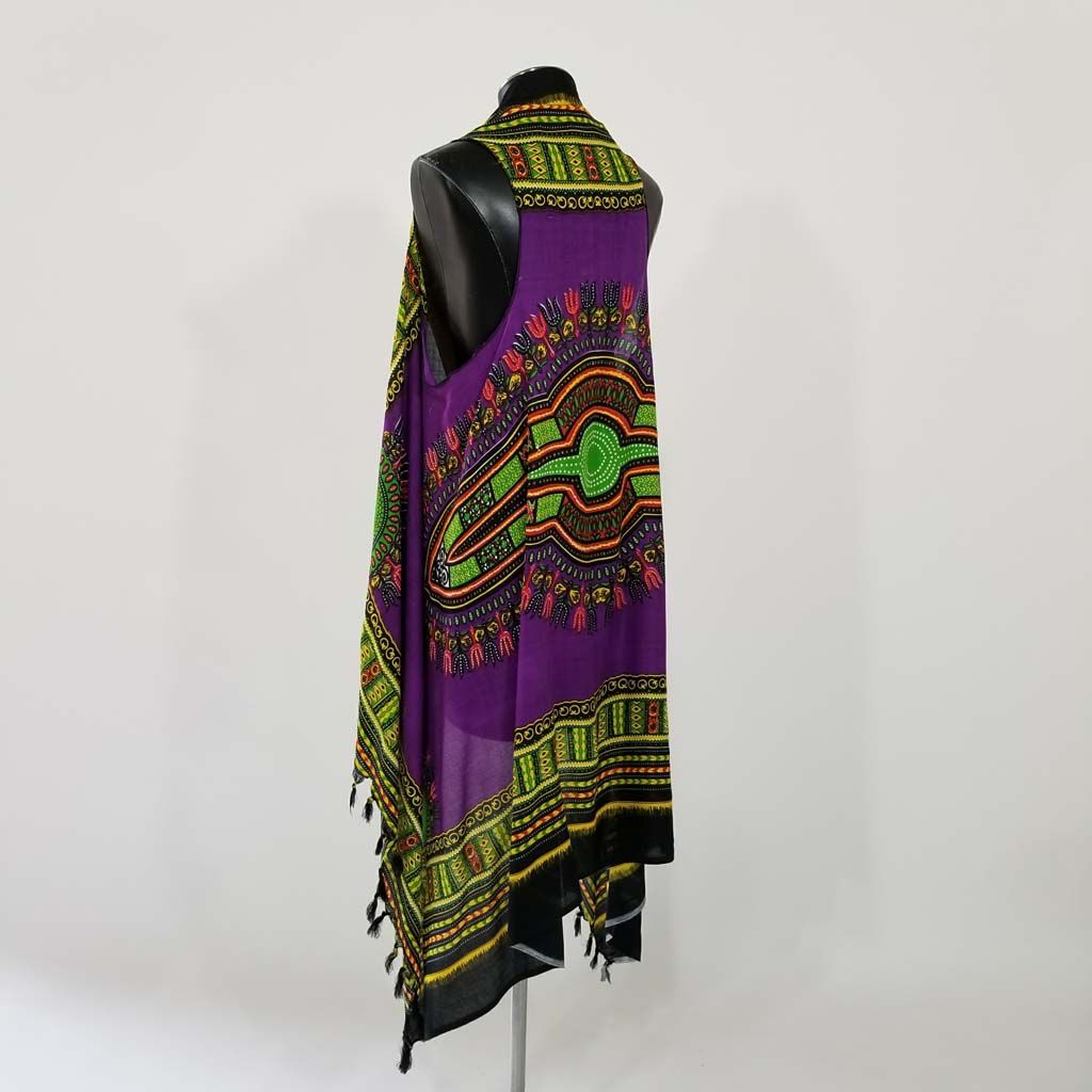 Indian Tropical Dashiki Swing Vest