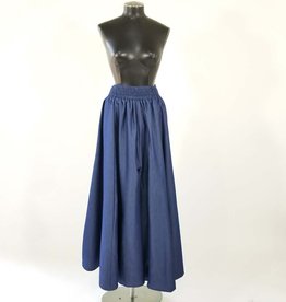 Denim Palazzo Pant Elastic Waist