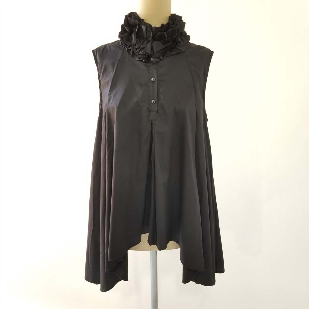 Style Flowing Tank w/ Ruffle Collar