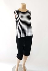 Maxima Sleeveless Striped Top Capri Set