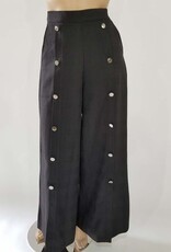 Fashion Terminal Palazzo Pant Button Front