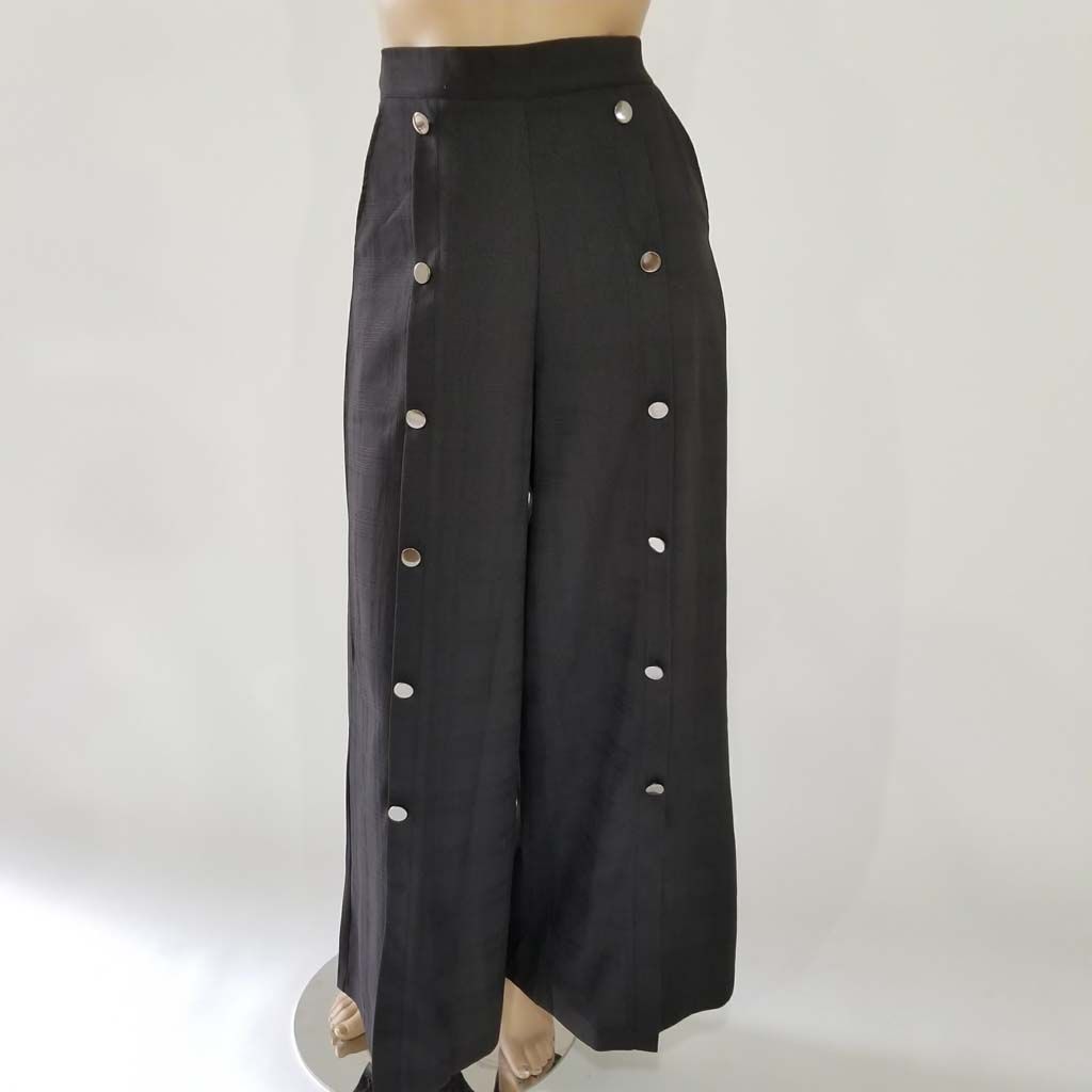 Fashion Terminal Palazzo Pant Button Front