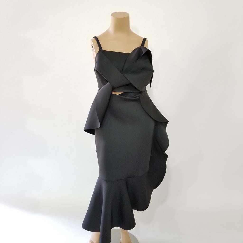 Fashion Terminal Scooba Frill Front Dress Long