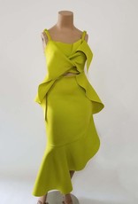 Fashion Terminal Scooba Frill Front Dress Long