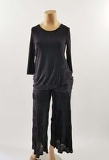 Come N See Layered Top w Pleated Palazzo Pants Set