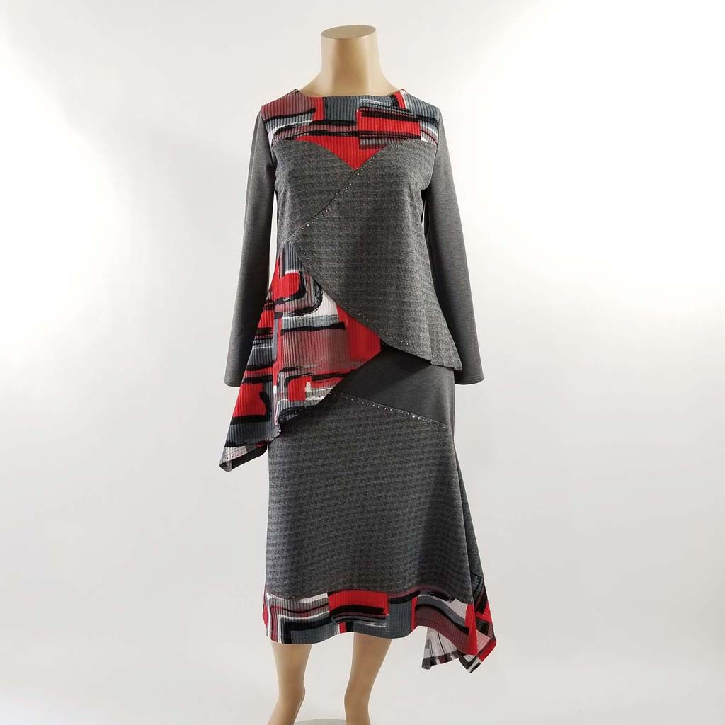 Terramina Knit 2PC Skirt Set w Embellished