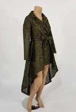 Lace Dress w Puffy Long Sleeve