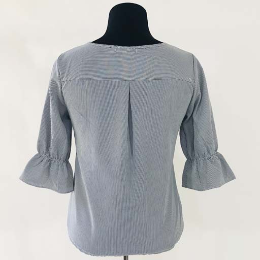 Striped Top w Fuffled