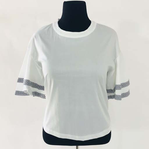 Top W Big Sleeve and Striped Desing