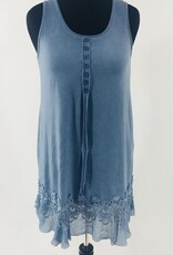 Natural Dye Lace Tank Top