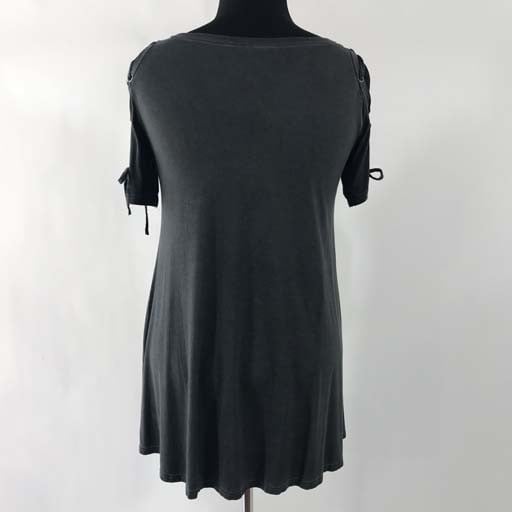 Lace Up Cold Shoulder Top