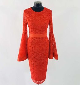 WHY Long Sleeve Lace Dress