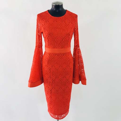 WHY Long Sleeve Lace Dress