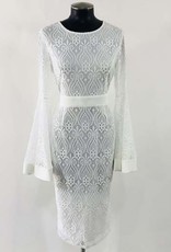 WHY Long Sleeve Lace Dress