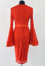 WHY Long Sleeve Lace Dress