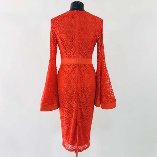 WHY Long Sleeve Lace Dress